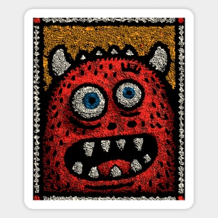 Manic Monster | The Wild-Eyed Gremlin Magnet